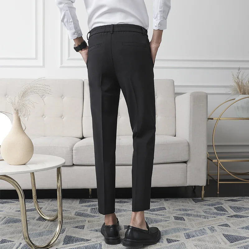 Straight Slim Business Trousers