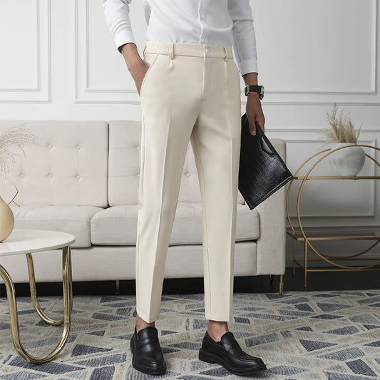 Straight Slim Business Trousers